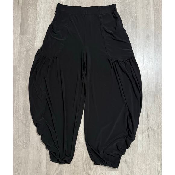 Joseph Ribkoff Women's Black Bubble Hemline With Pockets Pants Size 12 - Picture 3 of 14